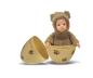 Preview: ANNE GEDDES Baby Puppe Bär im Ei, zimtbraun -23cm-